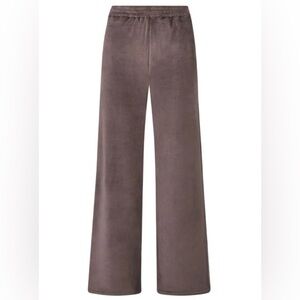SKIMS Velour Wide Leg Track Pant